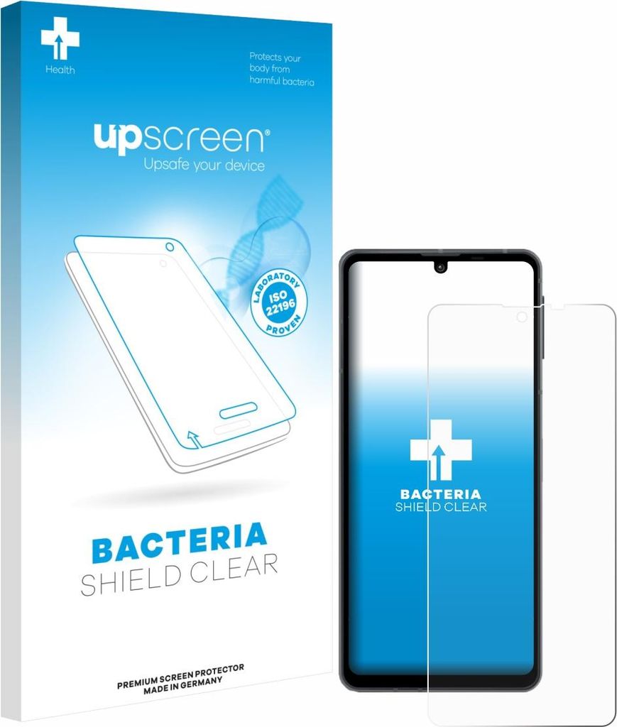 upscreen Schutzfolie für Sharp Aquos Sense 8 Displayschutz Displayschutzfolie Folie Klar antibakteriell