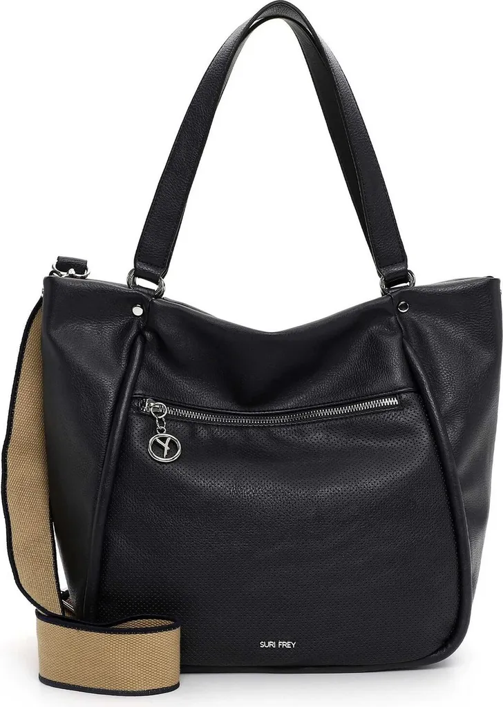 Grand Sac à Épaule Cityshopper Bleu Marine SURI FREY SFY Patsy Chic