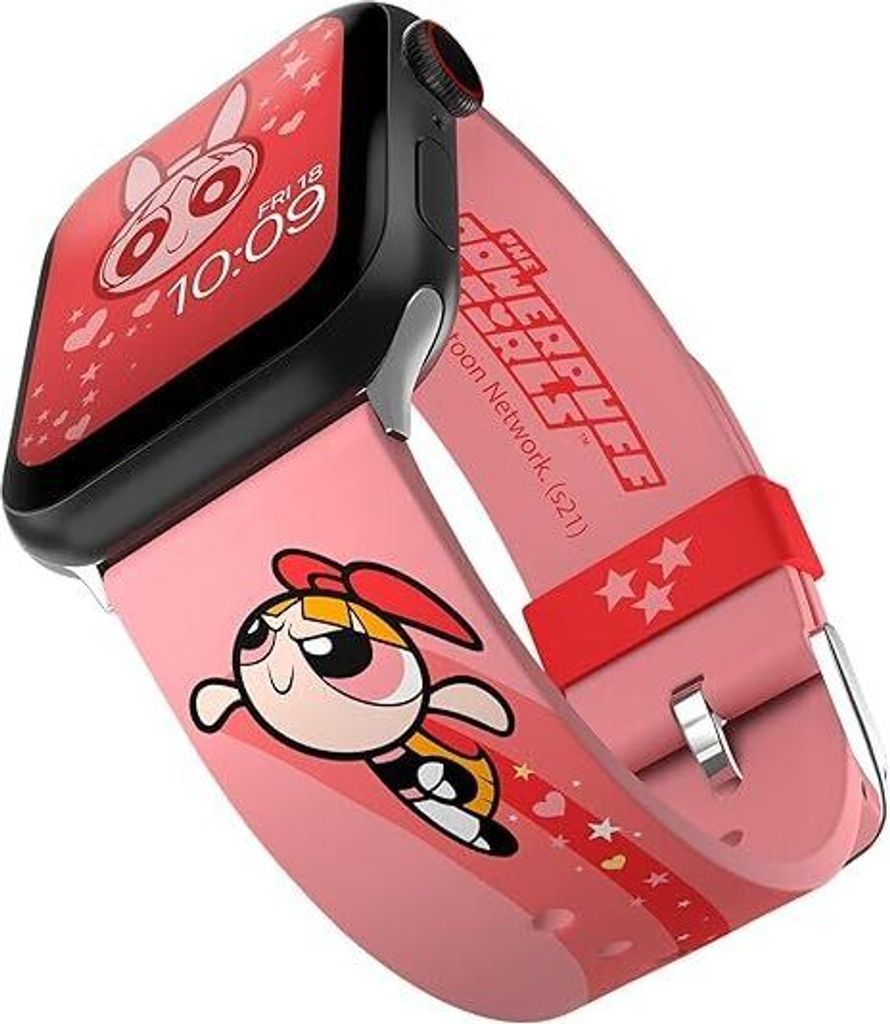 Powerpuff Mädchen Smartwatch Band - Offiziell lizenziert, kompatibel mit jeder Größe und Serie von Apple Watch (Uhr nicht im Lieferumfang enthal...