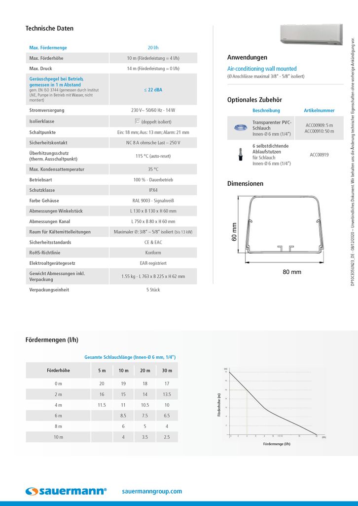 Sauermann Neu - Delta Pack 80x60 (Signalweiß) Produktbild 