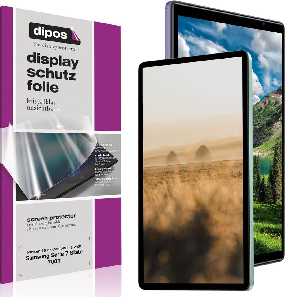 2x Schutzfolie für Samsung Serie 7 Slate 700T klar Displayschutzfolie Folie Display Schutz dipos
