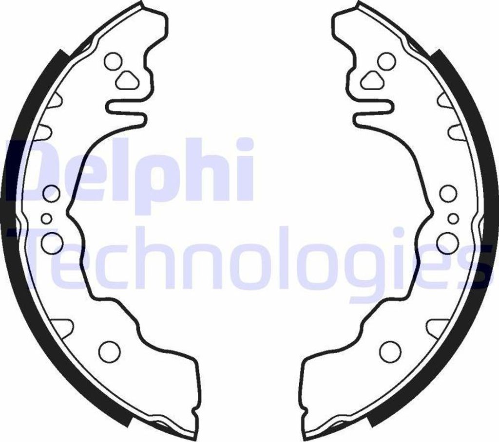 DELPHI Bremsbackensatz Trommelbremse Hinten für SUBARU JUSTY IV 180mm LS2023