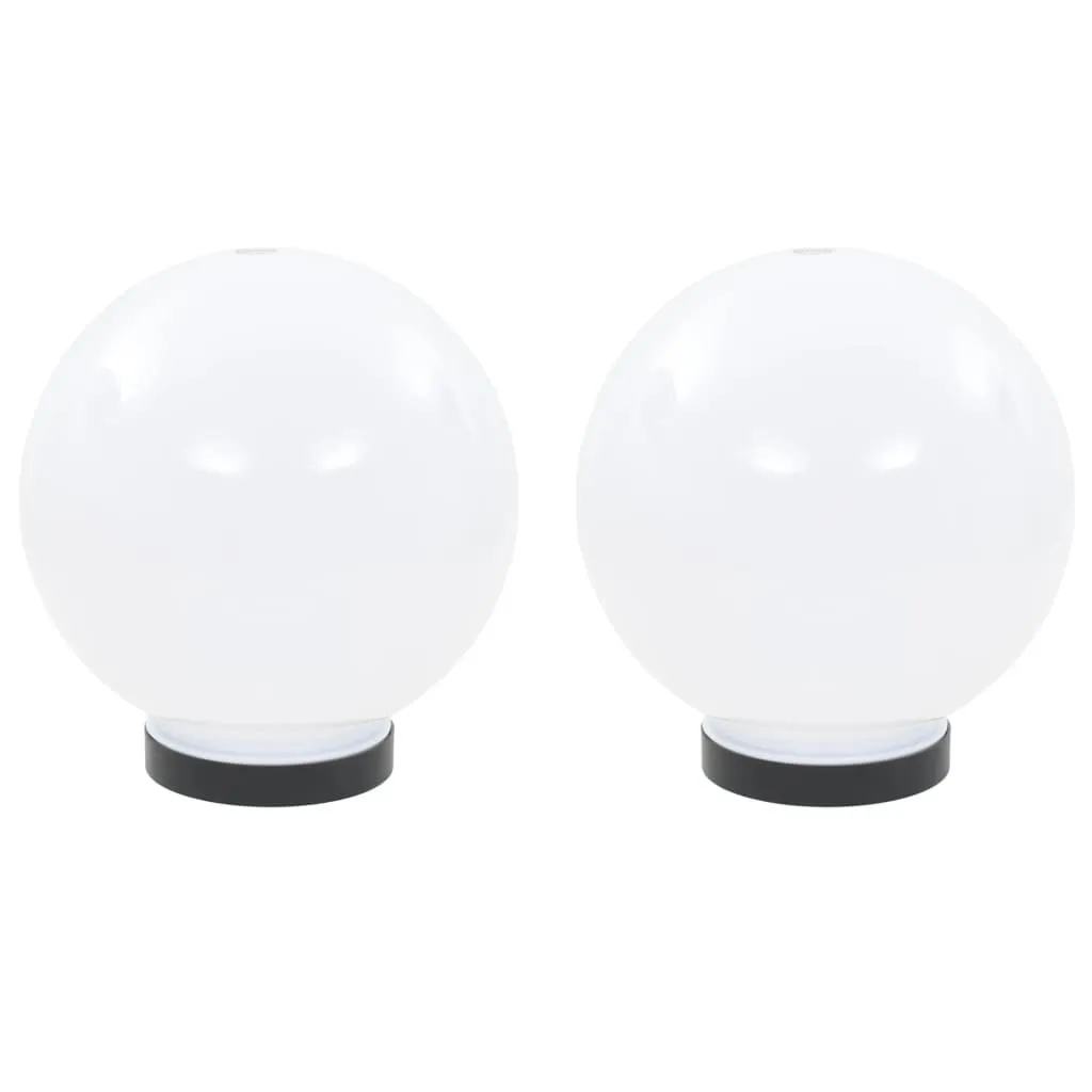 Luci da giardino a LED 2 pz. Sferica 20 cm PMMA