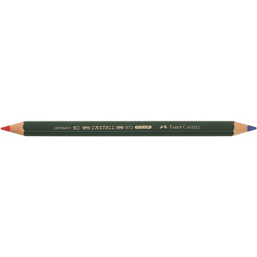 Crayon Bicolore Rouge/bleu épais Double Mine épaisse, Rouge Image du produit 