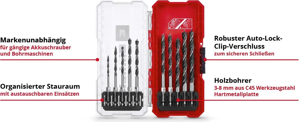 Set 10 Punte Legno Einhell 108733 DIN 17200: Efficienza e Durata - 9