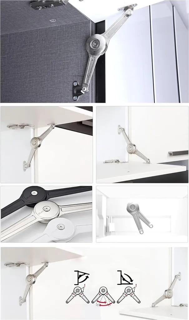 Allecto Premium Duo Standard Compas de Relevage pour Porte en Bois