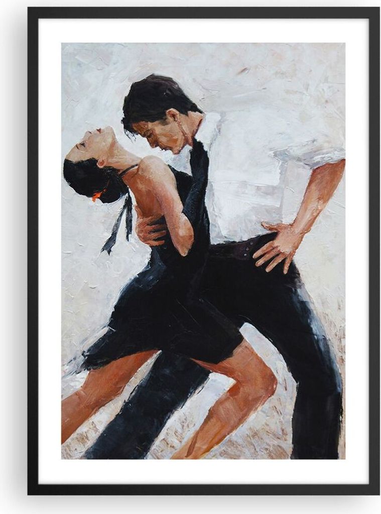 Gerahmtes Poster - Schwarzer Rahmen - tanzen sie - 50x70 cm - Wand Bild - Wanddeko - Wandbilder - Kunstposter - Wandposter - Bilderrahmen - Bilder ...