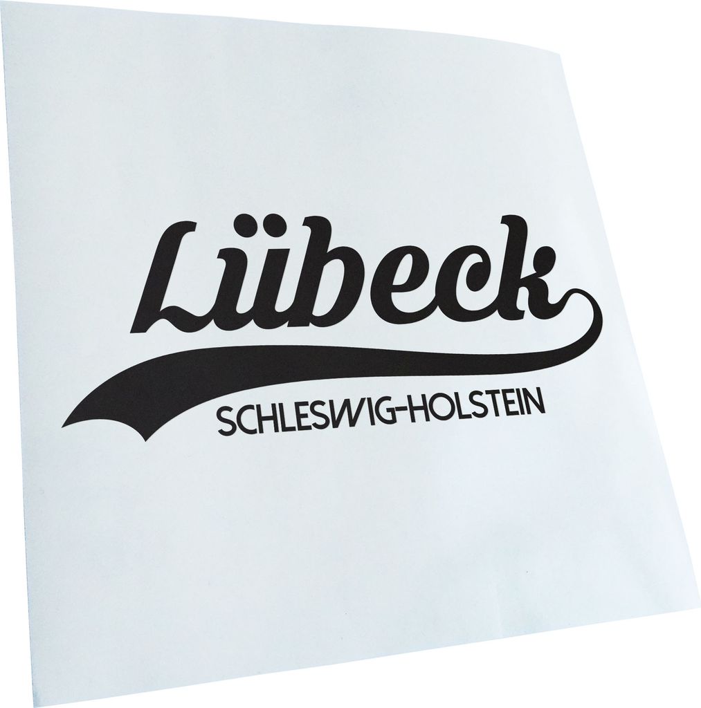 Kiwistar - Autoaufkleber - Lübeck Schleswig-Holstein - Mattweiss - 20x8cm - Aufkleber für Auto, Laptop, Fahrrad, LKW, Motorrad mehrfarbig JDM Dec...