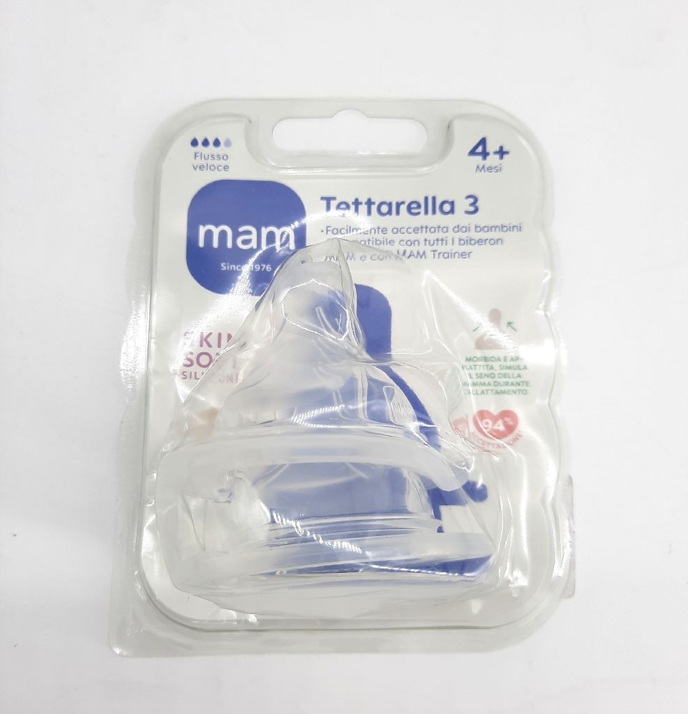 Lot 2 Tétines D'allaitement Mam Taille L Avec étui - Silicone, Soulagement Douleur, Contact Peau à Peau