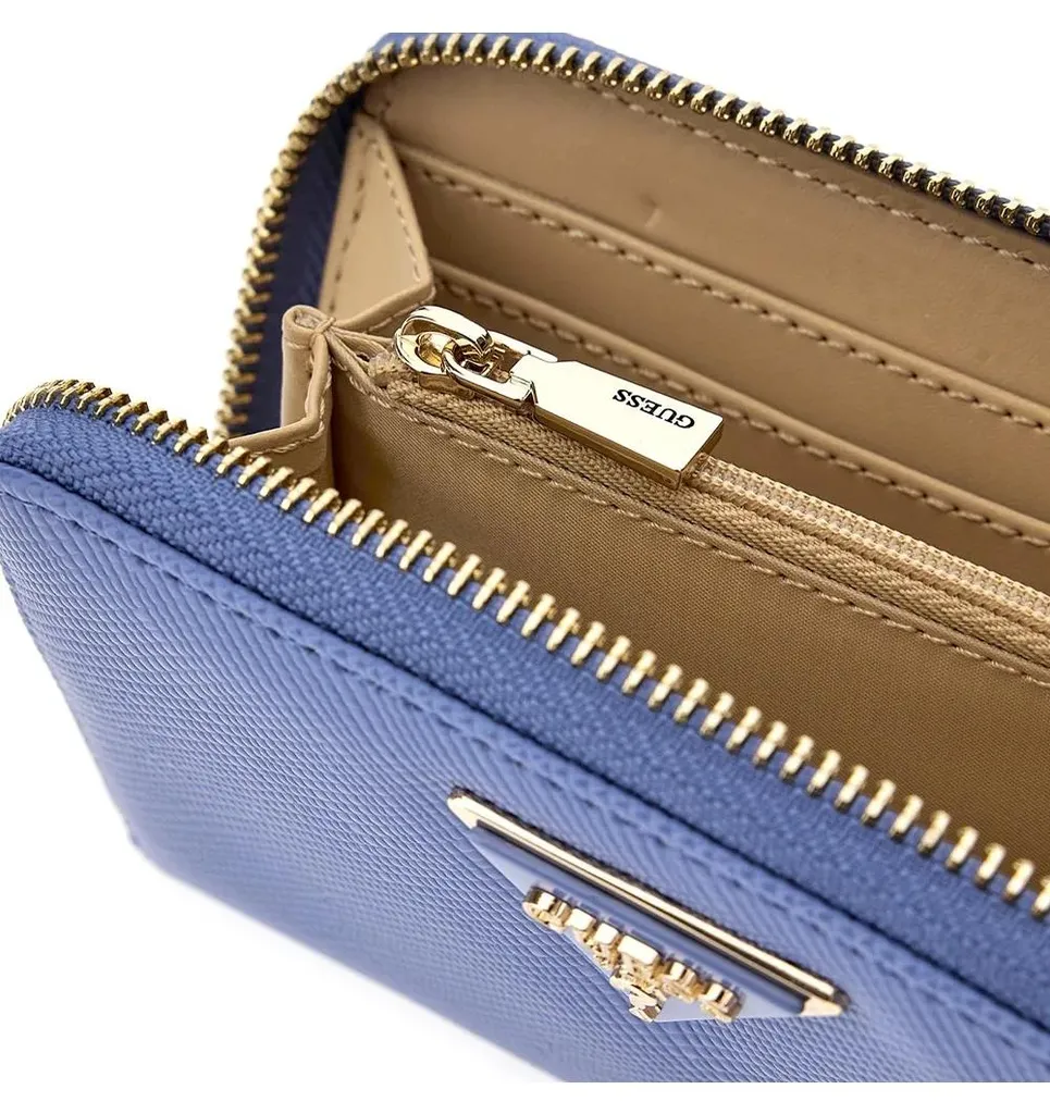 Portefeuille Guess Laurel Saffiano Noir - Texture Résistante et Chic - 6