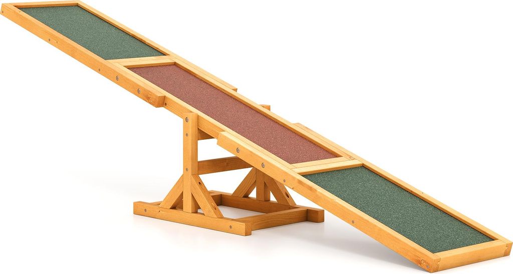 COSTWAY Altalena in legno per cani, altalena per agilità Immagine del prodotto 