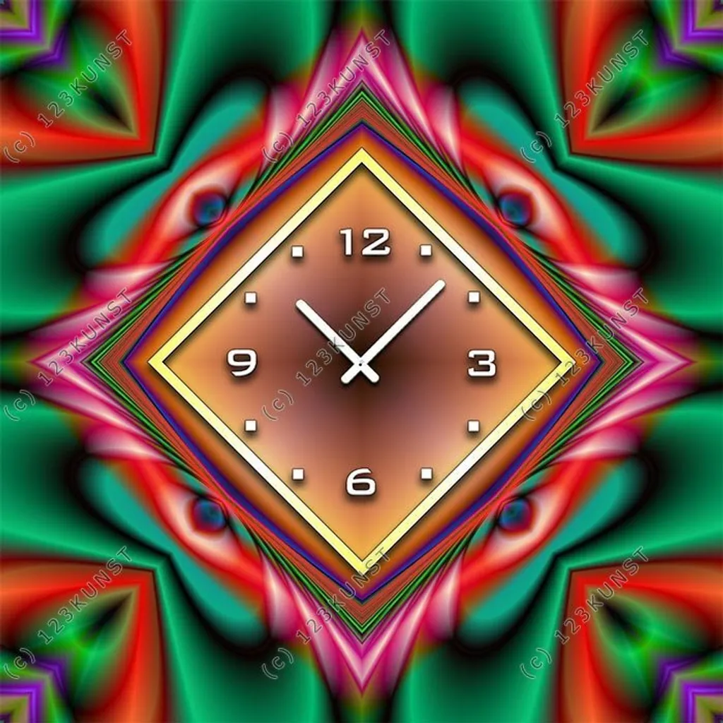 Orologio da Parete Design 50x50 Dixtime 3870 - Moderno e Silenzioso