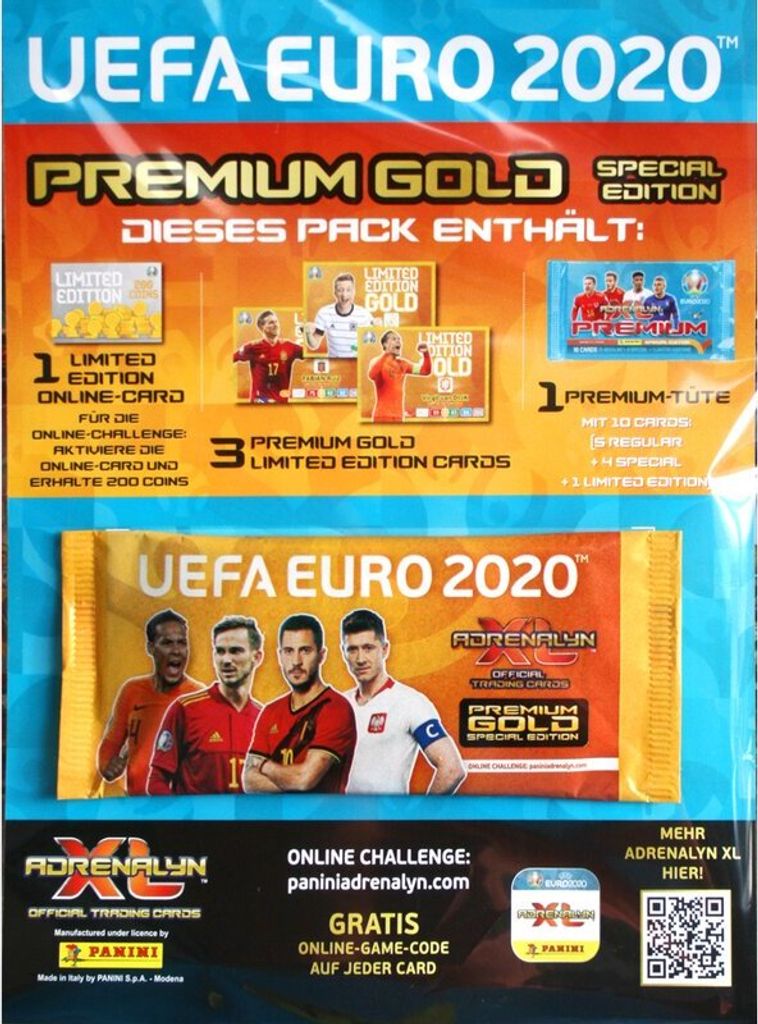 Panini Adrenalyn XL UEFA Euro 2020 Trading Cards Premium Produktbild 