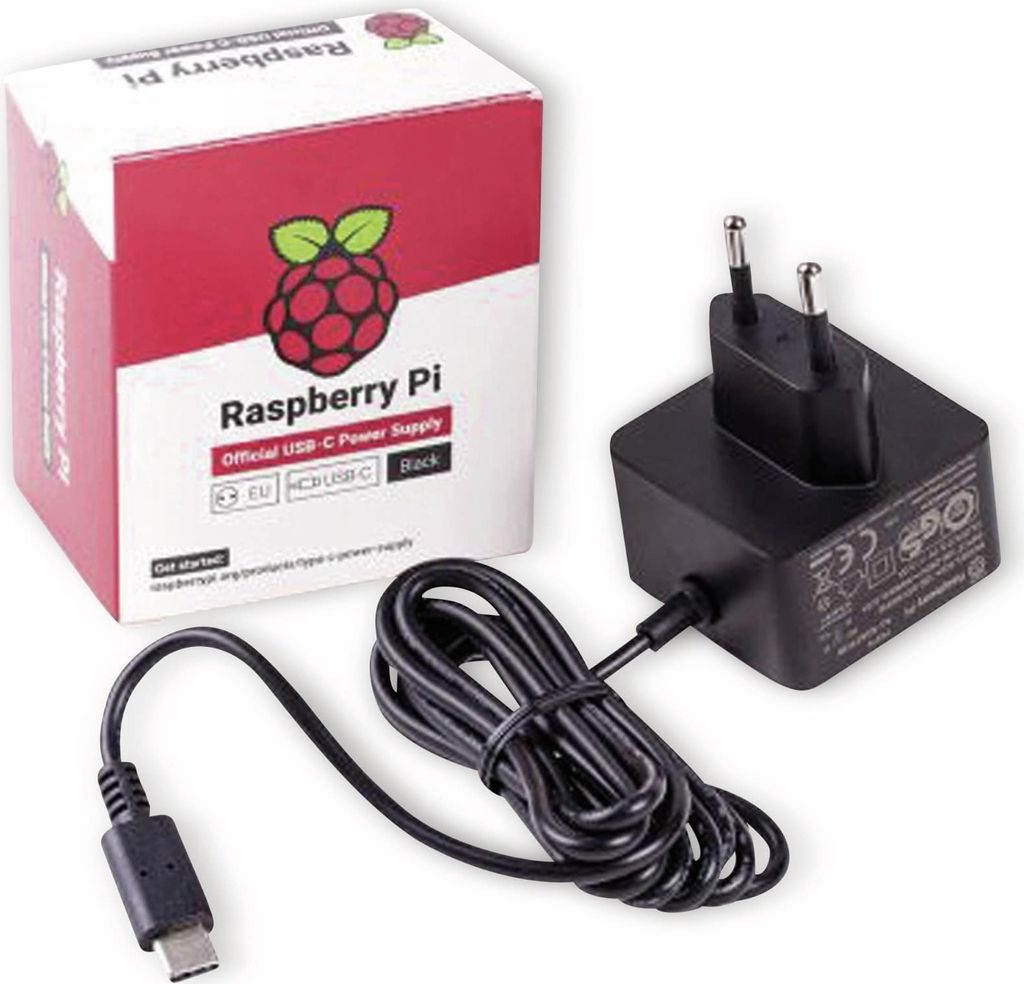 Zasilacz Raspberry Pi 15W USB-C czarny EU Zdjęcie produktu 
