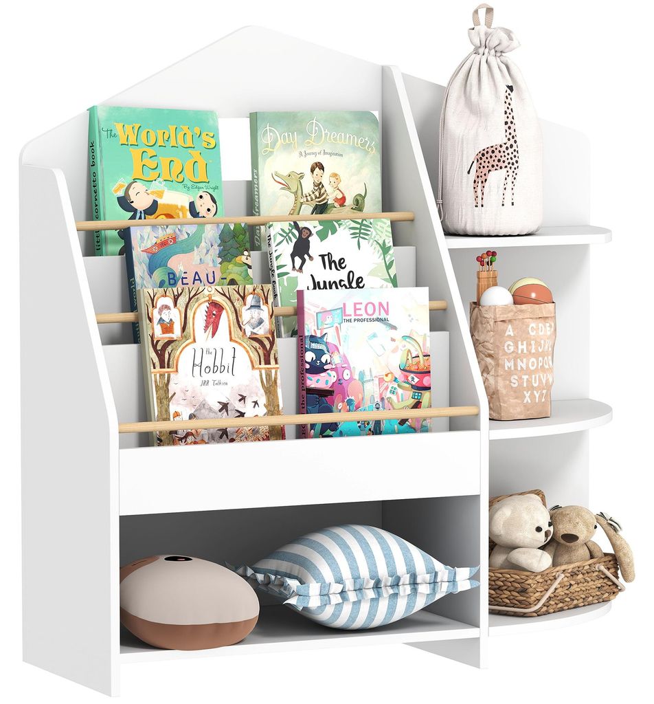 AIYAPLAY Bücherregal für Kinder Kinderregal mit 4 offenen Produktbild 
