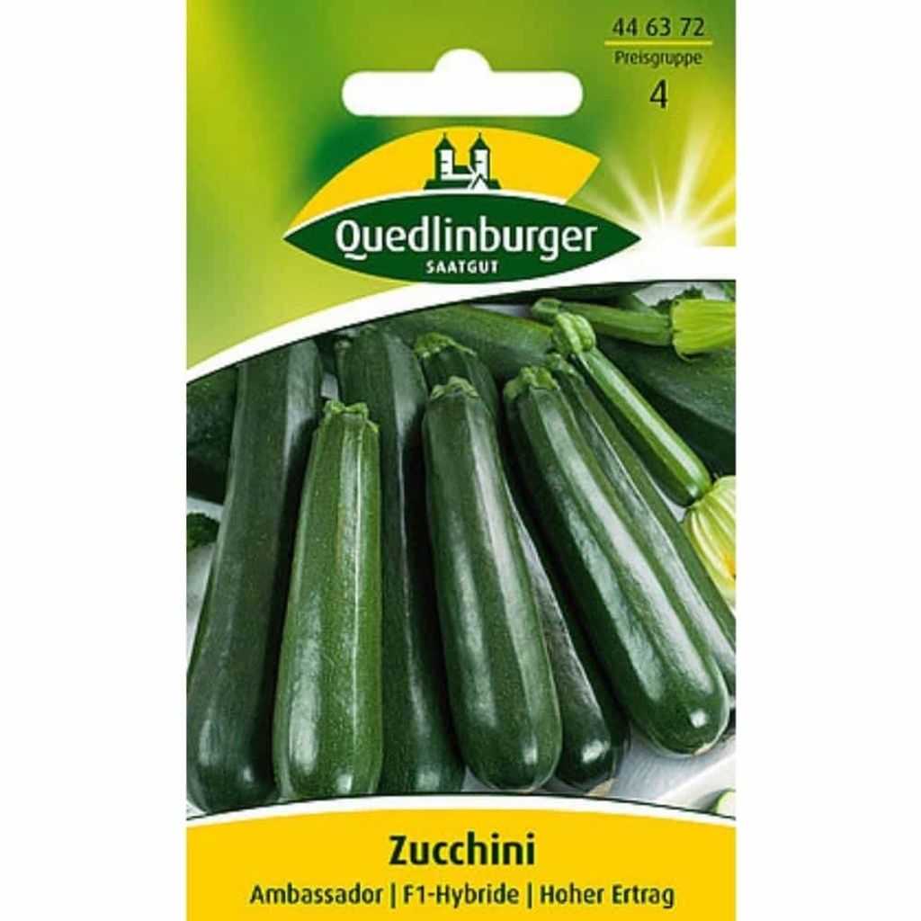 Quedlinburger Seeds - Cukinia Ambasador - Nasiona - 446372 Zdjęcie produktu 