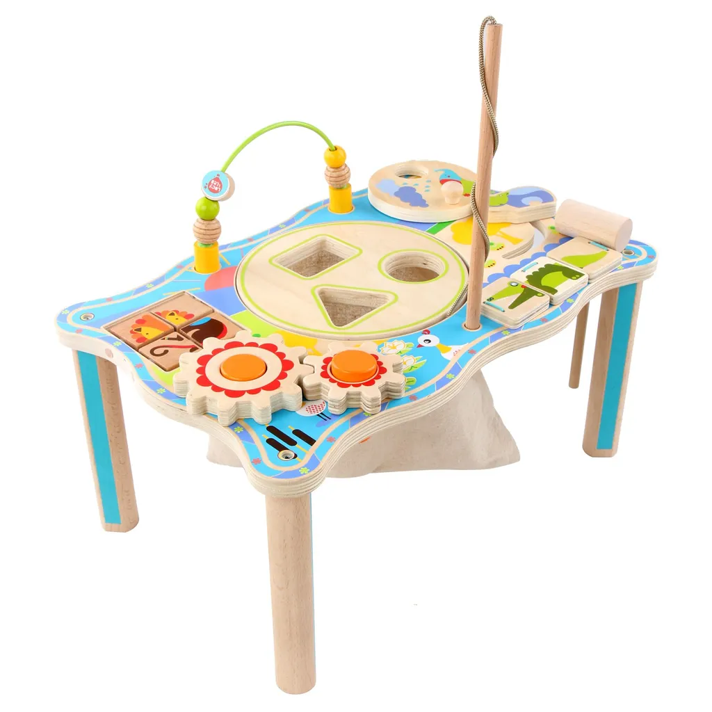 Table d'éveil multifonctionnelle en bois Expédition jungle Lucy & Leo - 4