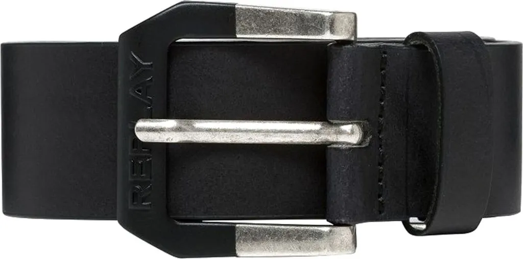 Cintura REPLAY in Pelle Nera W90 | Eleganza Maschile Senza Tempo
