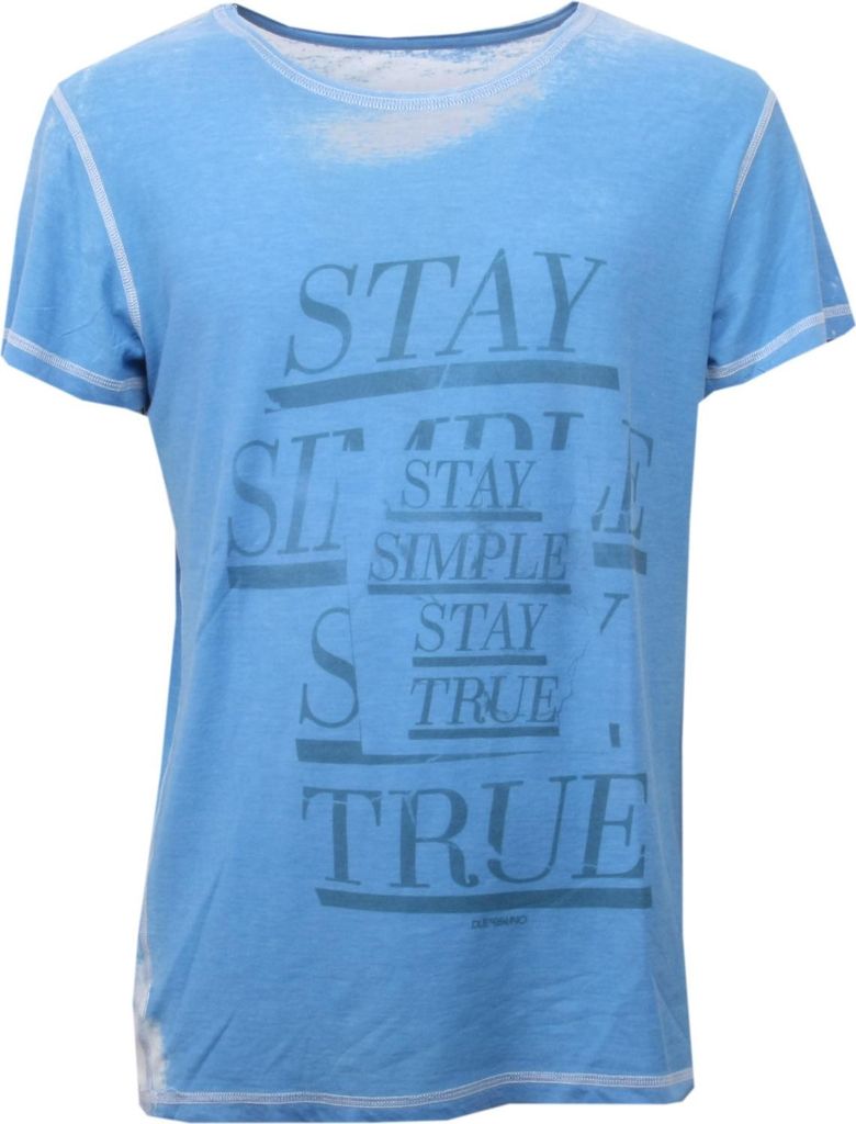 C0946 DUEPERUNO STAY TRUE hellblaues T-Shirt Herren
