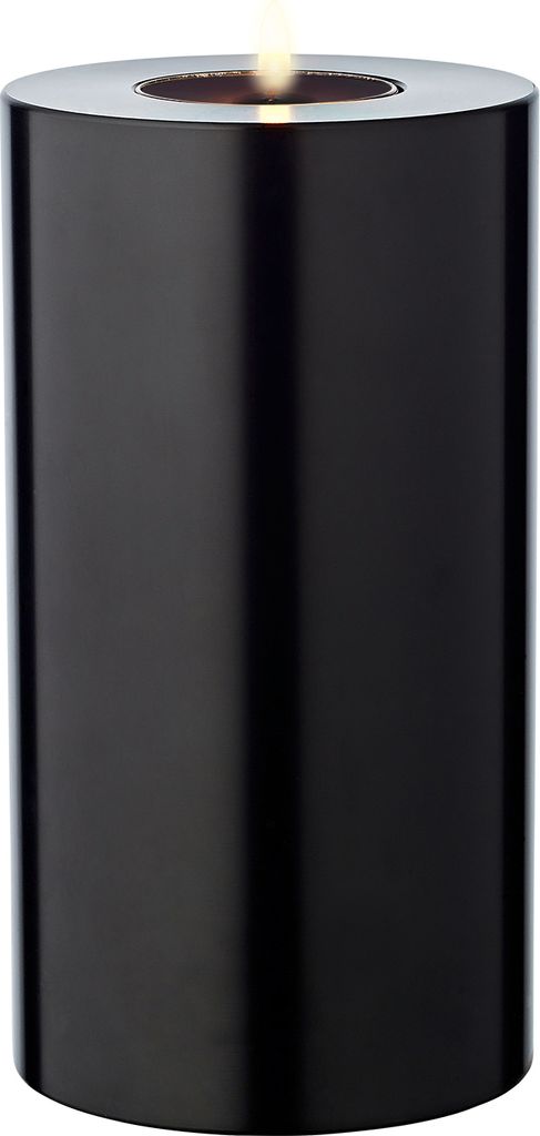 EDZARD Teelichthalter Cornelius black Ø 8 cm / H 15 cm