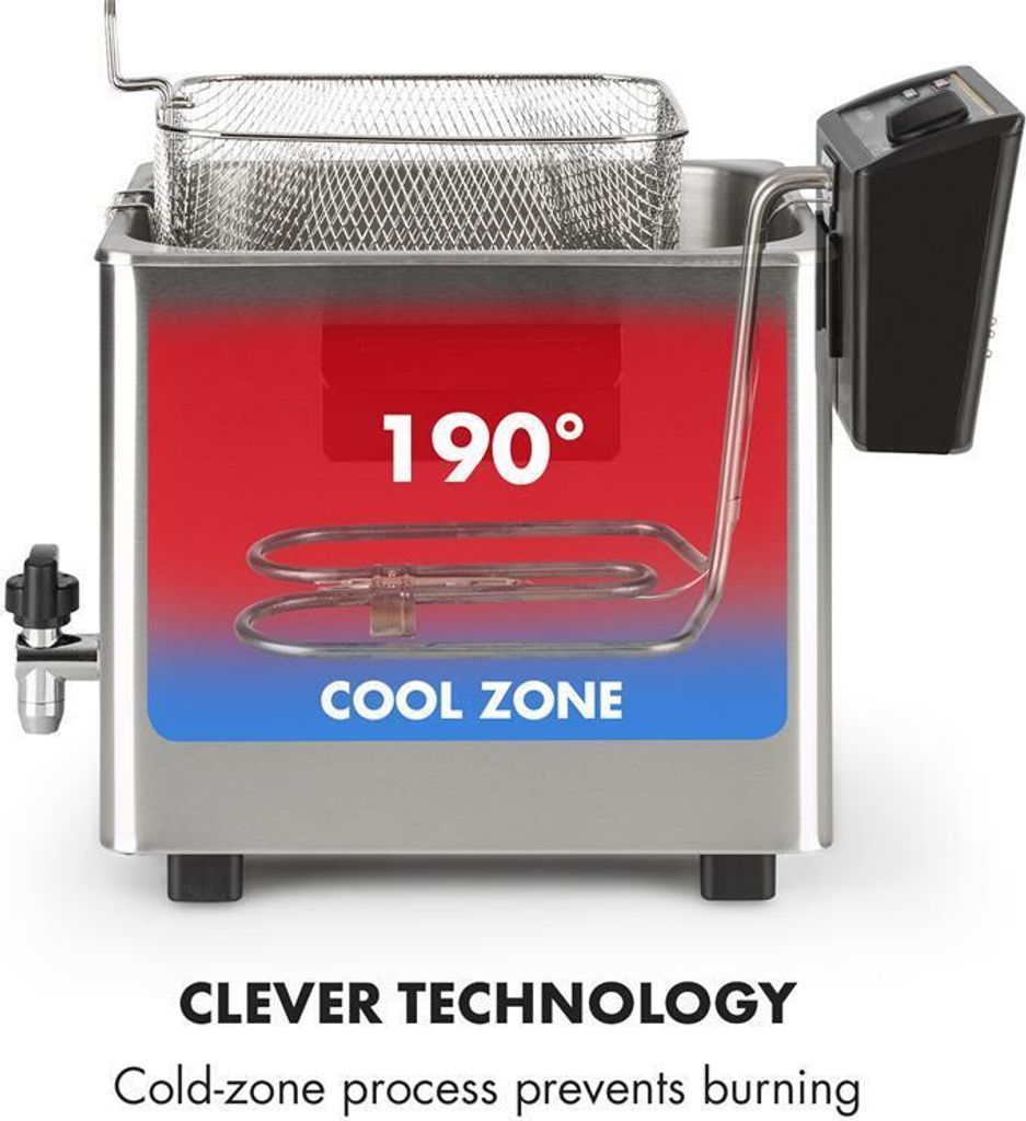 Klarstein Family Fry Fritteuse - 3000W, Garkorb nach XXL Produktbild 6