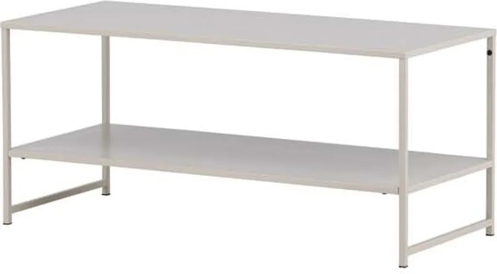 Table d'appoint beige Staal pour salon, petit meuble d'appoint chic