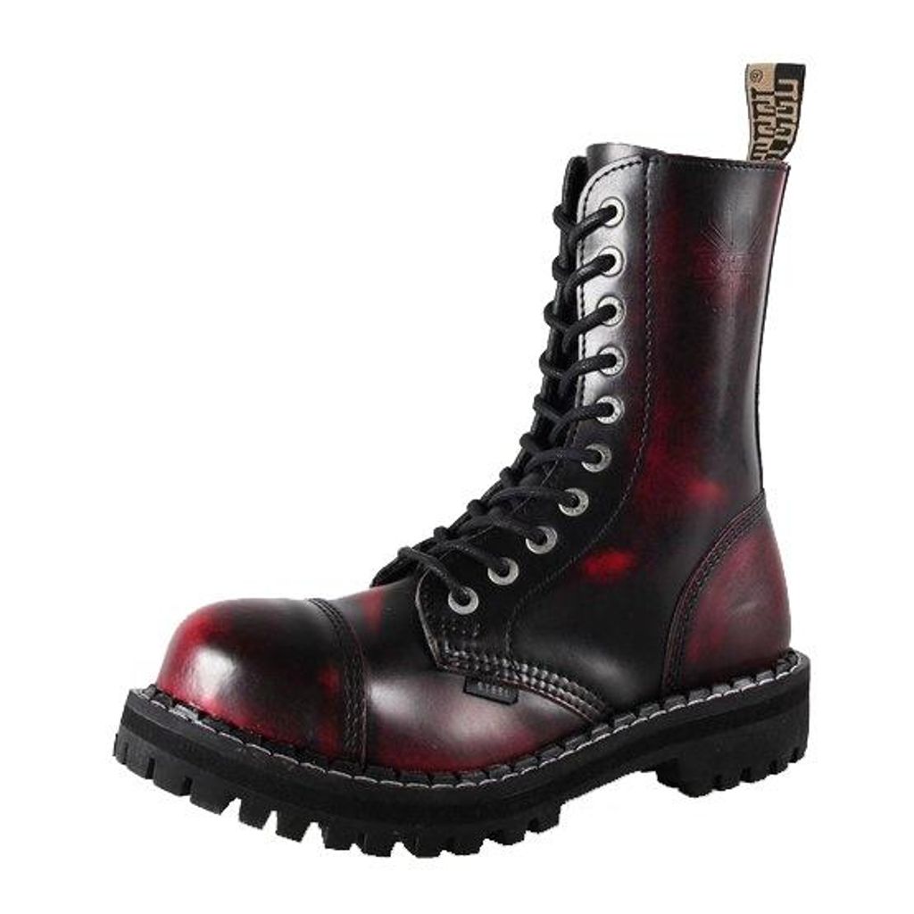 Steel - Rub Off - 10-Loch Boots Stiefel burgund Produktbild 