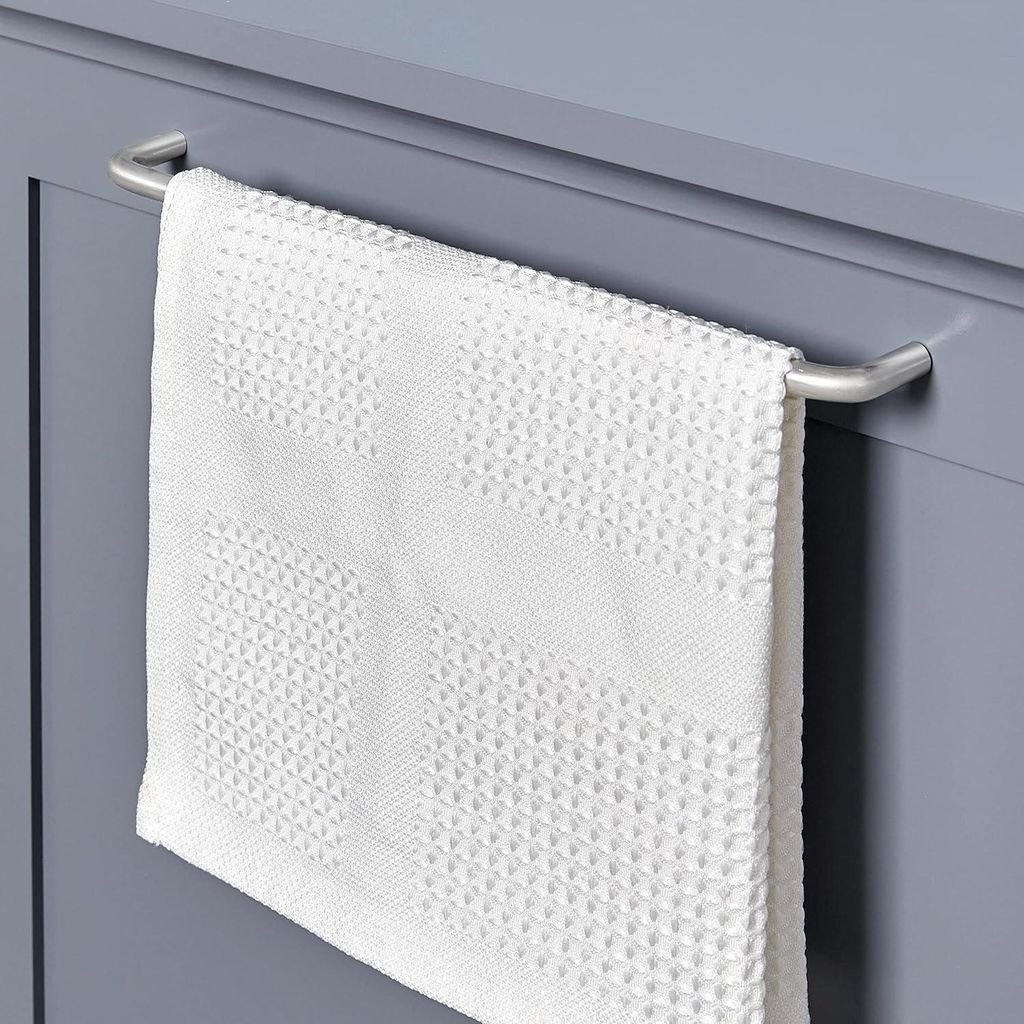 Katzenhaus mit Handtuchhalter - Geschlossenes Katzenklo für Katzen und Hunde - 48,5 x 51 x 51,5 cm - Grau