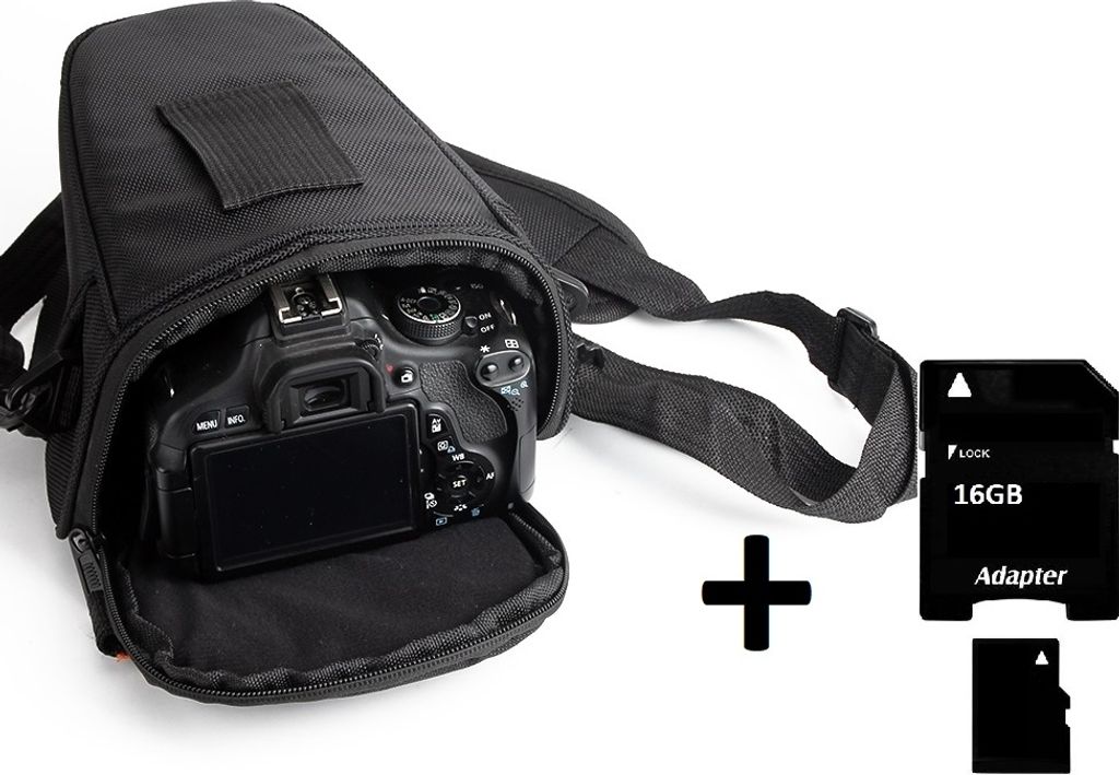 K-S-Trade Schultertasche kompatibel mit Nikon Z 6II Colt Kameratasche für Systemkameras DSLR DSLM SLR, Bridge etc., + 16GB Speicherkarte Schutzhülle