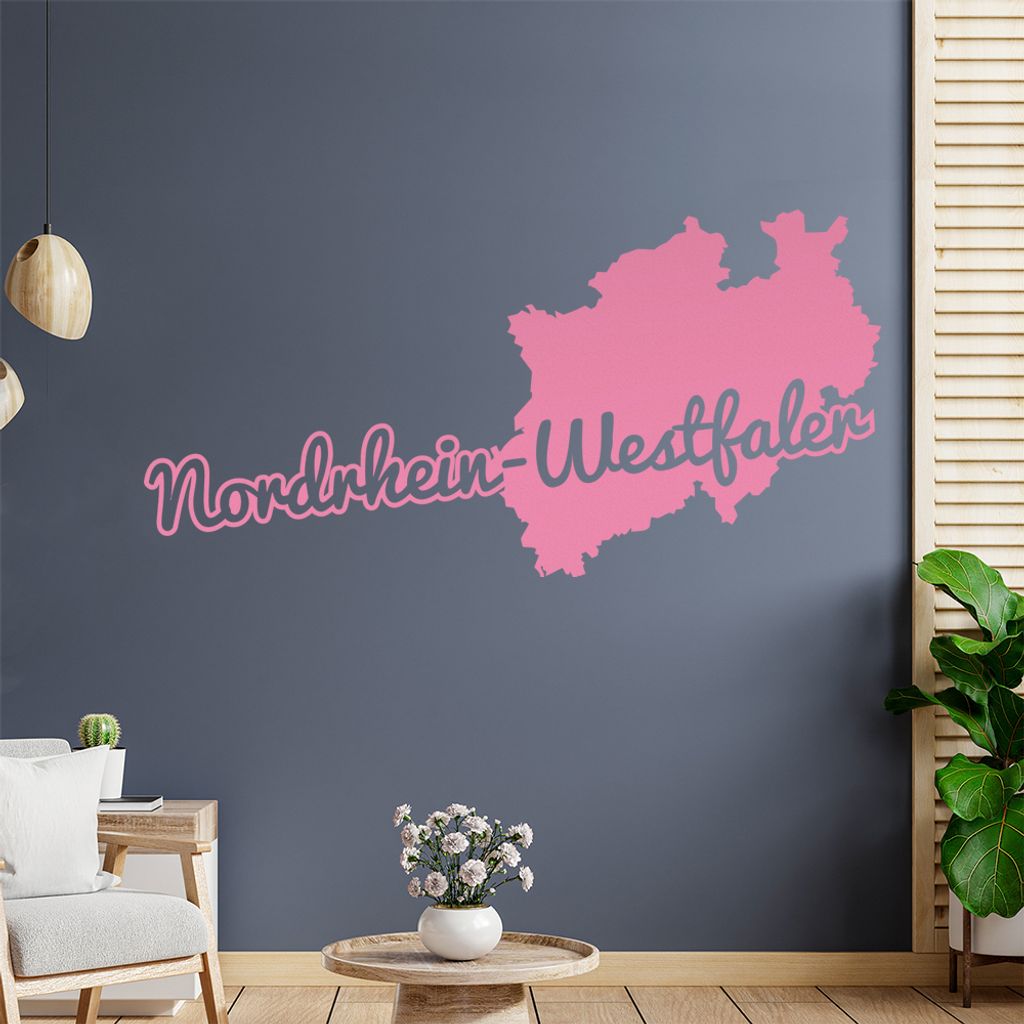 Nordrhein-Westfale Herkunft Wandtattoo Wandaufkleber Wall Sticker - Dekoration, Küche, Wohnzimmer, Schlafzimmer, Badezimmer