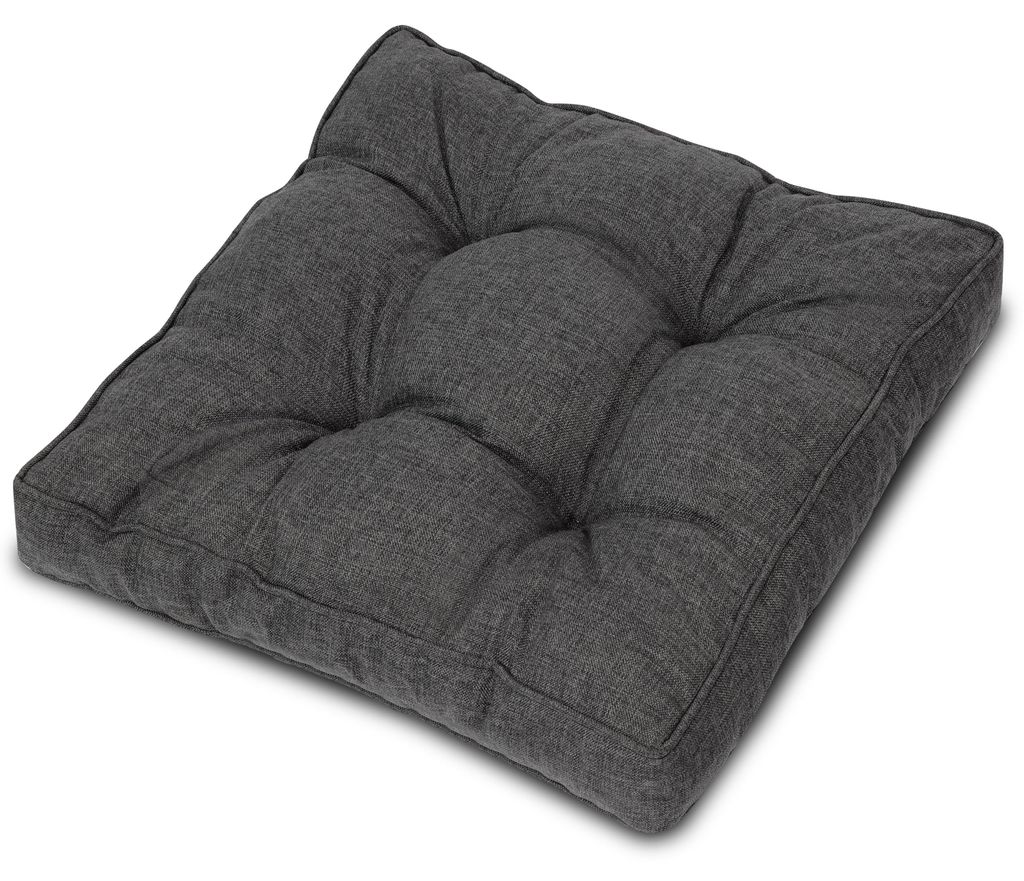 Beautissu Outdoor Loungekissen Beauflair, 50x50cm, Anthrazit