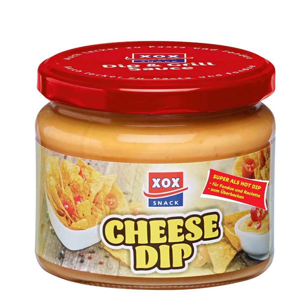 XOX Cheese Dip mild würziger Käse Dip aus cremigem Produktbild 