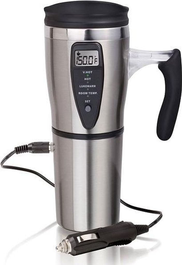 Thermo-Kaffeebecher fürs Auto, beheizter Autobecher, 12 V, Produktbild 