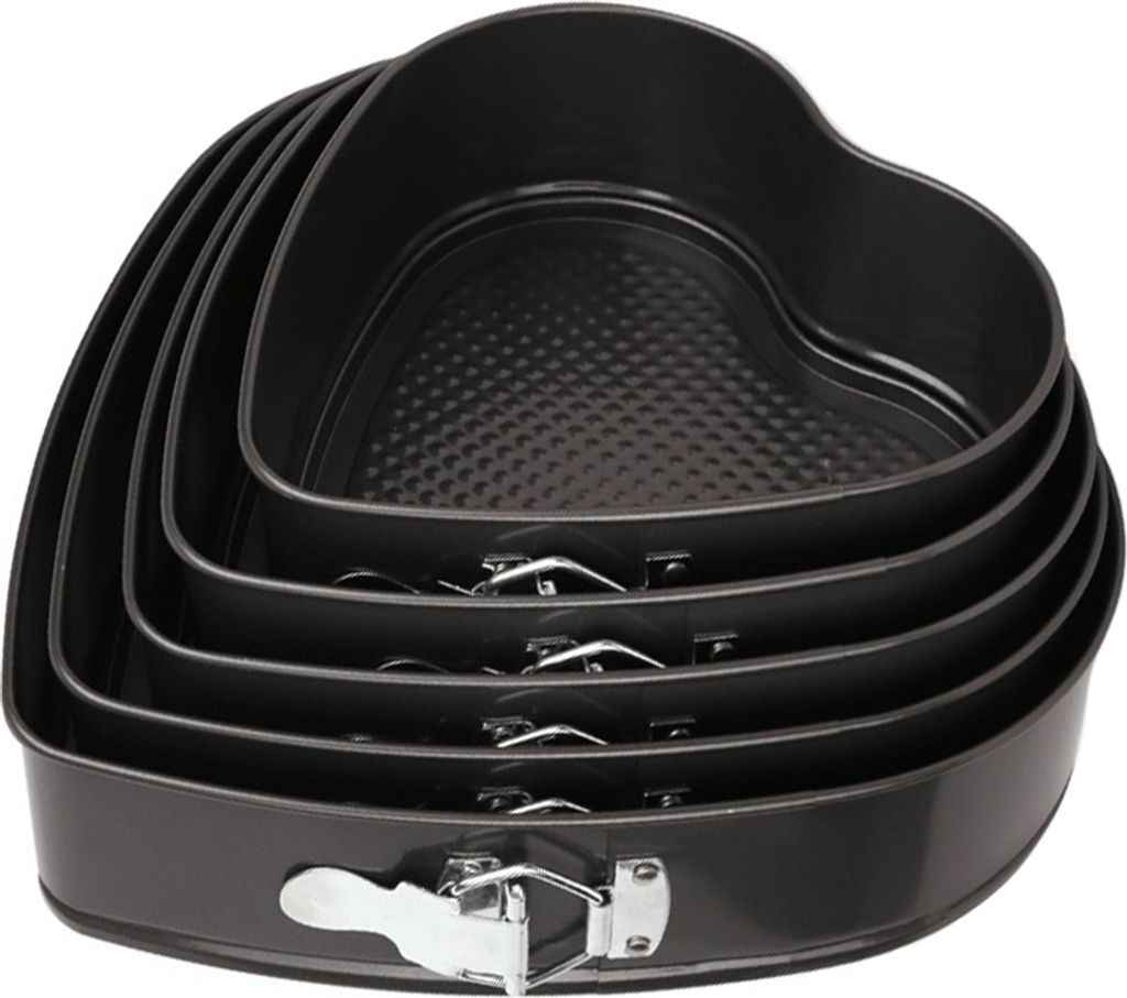 (20/22/24/26/28CM Herzform Kuchenform Fünfteiliges Set) Herzform Live Bottom Live Button Kuchenformen