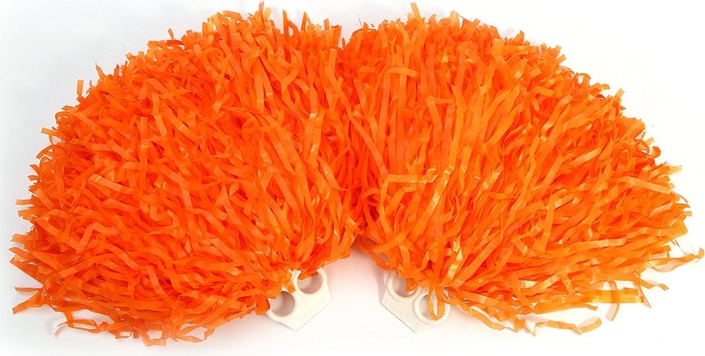 2PCSPE Kunststoff Hand-Shaking Blume-50g Kunststoff Doppel Loch-Orange Rot