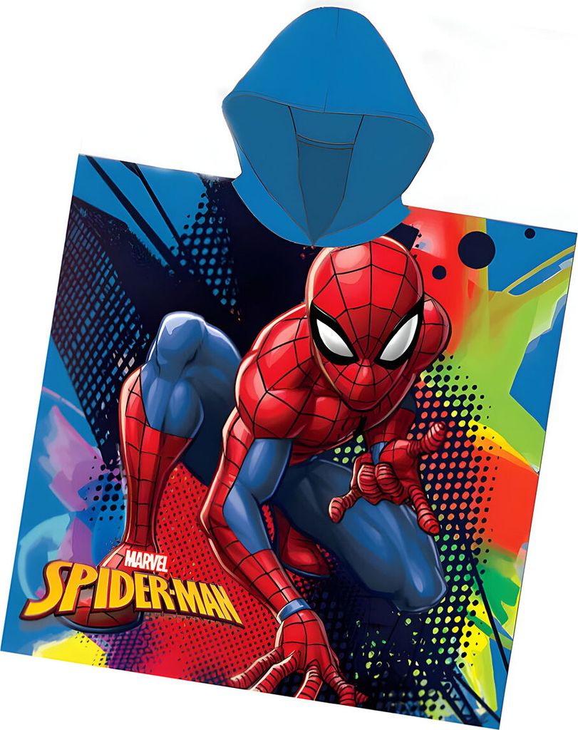 Ponczo dziecięce Marvel 55x110 cm - Spiderman/Super bohater Zdjęcie produktu 
