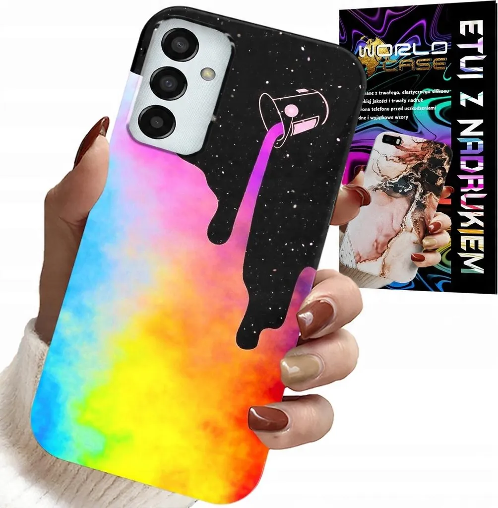 Custodia Samsung M13 4G Rinforzata - Design Arcobaleno Lamina