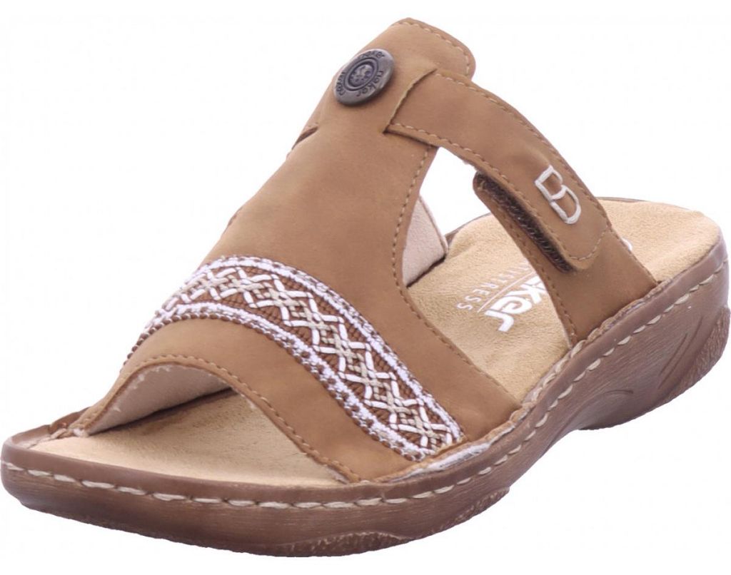 Rieker fsk damen sandalen Pantolette braun in Gr. 37