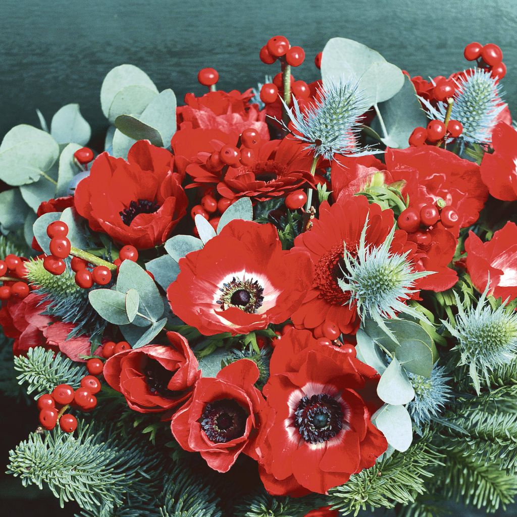 Servietten 33x33 cm - Poppy anemone