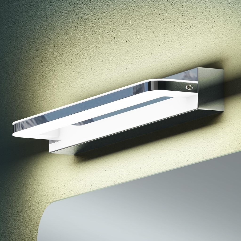 Mai & Mai Spiegelleuchte 40cm LED Badlampe| Spiegellampe, 4000K Badezimmer Lampe | LED Wandleuchte Chrom 9W SparkLuxe