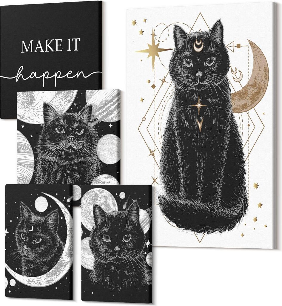 Leinwandbilder Mehrteilig 5-teilig – Modernes Design – Hochwertiger Polycanvas Kunstdruck – Wanddekoration & Wandkunst – Bilder für Zuhaus...