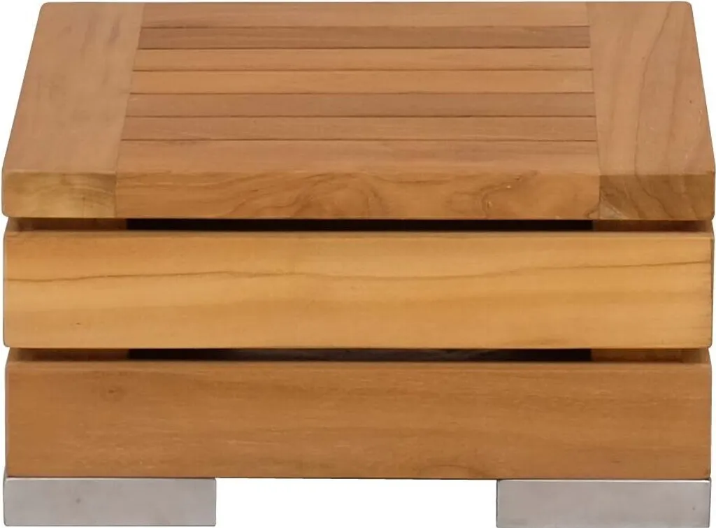 Petite table basse carrée de jardin en teck massif Teako Design