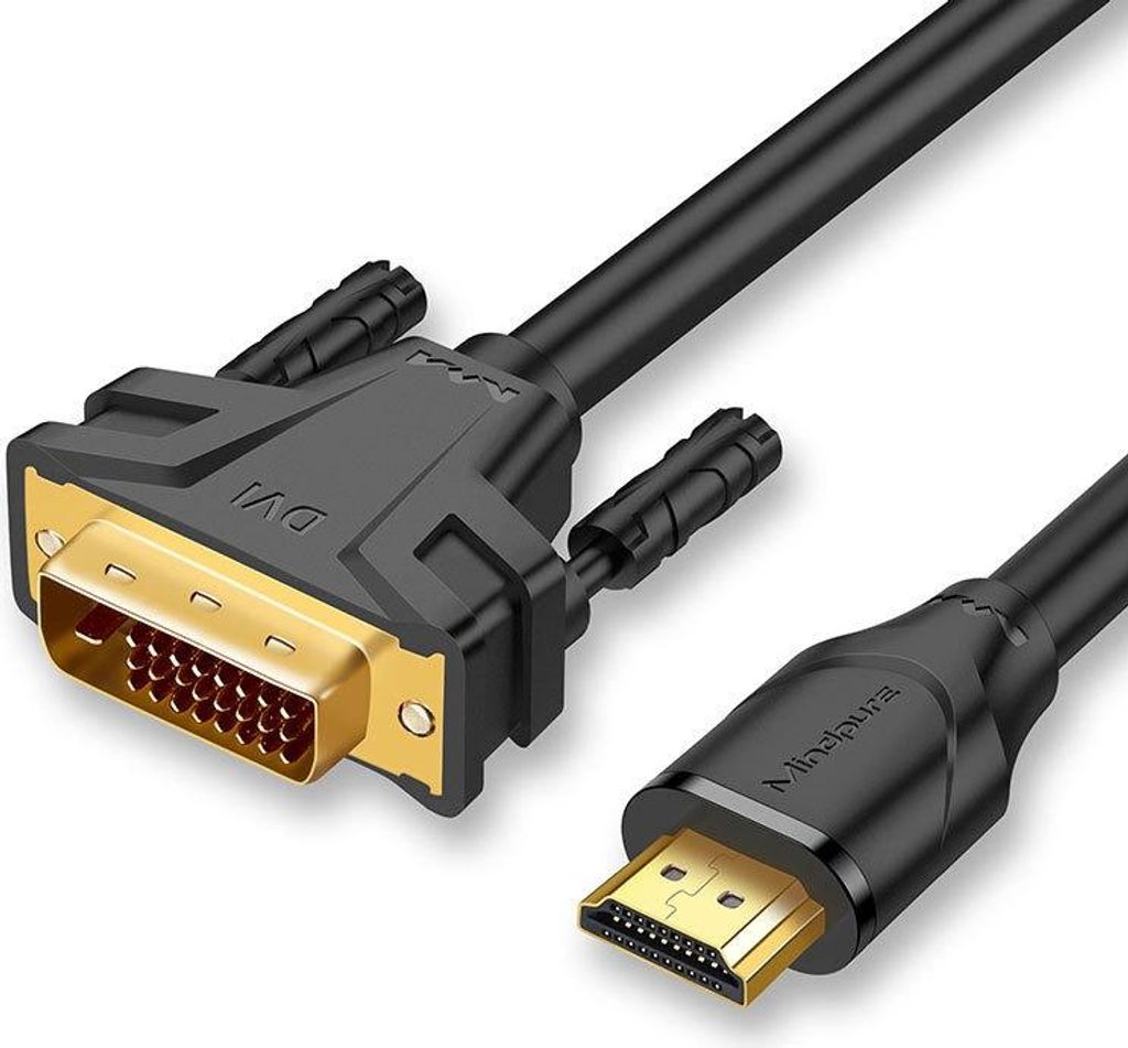 INF HDMI zu DVI Kabel: PVC+Sauerstofffreies Kupfer, Verschiedene Längen, 1 Stück 5 m