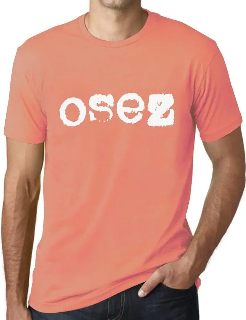 Herren Grafik T-Shirt Osez Öko-Verantwortlich Vintage Jahrgang Kurzarm Lustige Druck Geburtstag Geschenk Mann