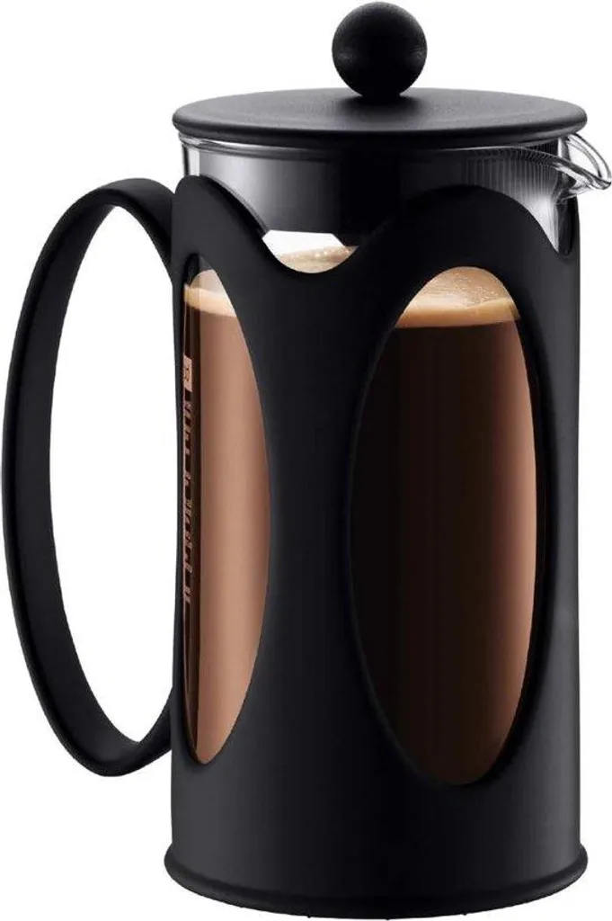 Cafetière à piston 0,35 L noir anti-dépôt avec son filtre inox de précision