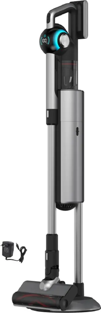 Aspirateur balai sans fil puissant 450W et sa station de charge verticale