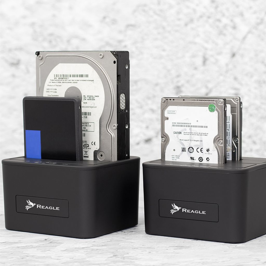 Dokovací stanice REAGLE SATA 2x HDD SSD 16TB Obrázok produktu 6