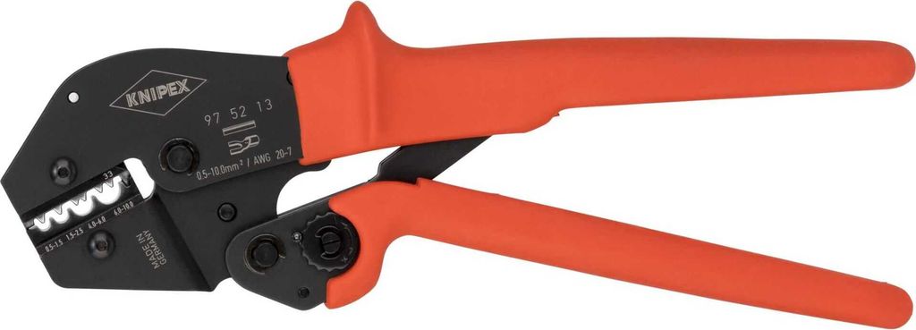 KNIPEX - Outil de sertissage - noir, rouge Image du produit 