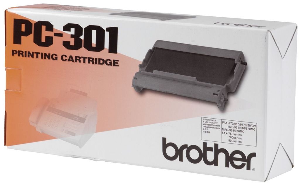 Originele Brother thermo-transferrol + cassette (PC-301) Productafbeelding 