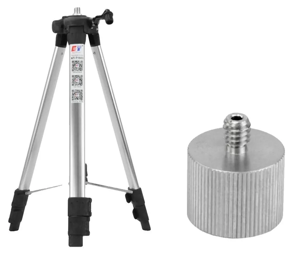 Support de niveau laser 3D télescopique en aluminium durable argent